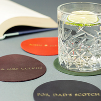 Sous-verres en cuir pour décoration intérieure durable Sous-verres de boisson de style européen et napperon avec organisateur pour hôtels et restaurants