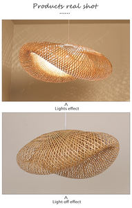 Tela colgante multicapa de bambú de ratán Natural hecha a mano, decoración japonesa para el hogar, directo de fábrica para chino minimalista - Product Image 5