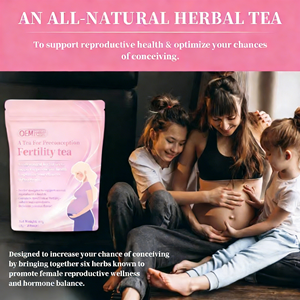 Complément alimentaire détoxifiant artisanal ODM/OEM pour la fertilité féminine, thé pour la fertilité, ingrédients naturels, thé utérin, régulation hormonale - Product Image 3