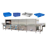 Panier en plastique commercial volaille caisse propre boulangerie industrielle plateau à oeufs laveuse Machine à laver panier machine à laver