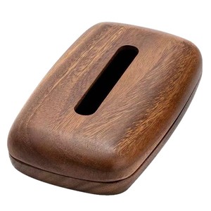 Caja de pañuelos de madera, caja de pañuelos sencilla con diseño de pan, caja de pañuelos de escritorio, caja de almacenamiento de servilletas de madera para hotel, restaurante de lujo ligero. - Product Image 4
