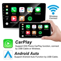 TS18 8 çekirdekli 4 + 64G 10 "9" 2 Din Android IPS araba Video oynatıcı araba ses stereo kablosuz Carplay FM/AM/RDS radyo DSP GPS WIFI 4G