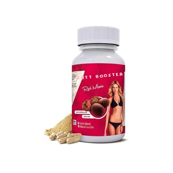 Private Label Natural Organic Red Maca Root 360 Days Hip and Big Butt&Breast Booster Capsules Pills For Women Curves Supplement