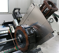 Tour CNC à banc incliné TCK1250Y avec tourelle d'outillage à 12 positions pour l'industrie