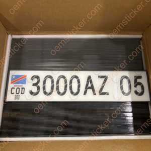 Placa de Matrícula RDC al por Mayor, Nuevo Diseño en Acrílico con Superficie Reflectante de Alta Visibilidad - Product Image 2