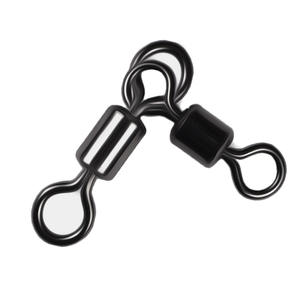 Mousqueton pivotant en acier inoxydable noir 40*30 30*20 20*10 10*1 1*2 2*3 3*4 4*5 5*6 pour accessoires de pêche en eau salée - Product Image 1