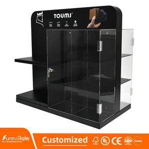 Sang trọng Acrylic Kim Loại 3 Lớp Ví hiển thị đứng cho bán buôn và cửa hàng bán lẻ - Product Image 5