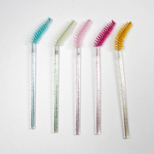 Tige en cristal jetable plus peigne à oignons cils solides brosse de maquillage portable outil de beauté en gros - Product Image 4