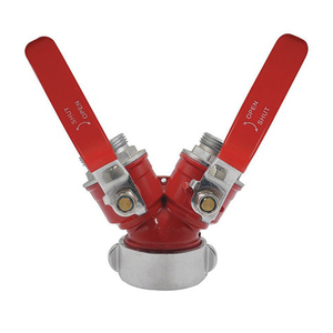 Equipo de lucha contra incendios 2,5 "X1.5" X1.5 "Y Conexión Divisor de agua contra incendios de 2 vías con válvula de bola interior - Product Image 2