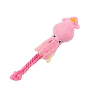 Juguete de Peluche Ecológico Interactivo con Forma de Pulpo para Perros, Juguete para Masticar con Sonido para Limpiar los Dientes, Estilo de Dibujos Animados - Product Image 5