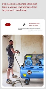 Endüstriyel Yüksek Basınçlı Kayış Tipi Pistonlu Yağlamalı Hava Soğutmalı 0.9m/dk AC 220V/110V/380V Ahşap İşleme İçin Hava Kompresörü - Product Image 2