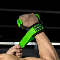 LS3057 Modelo Mejorado, Agarrador de Mano Ajustable para Ejercicios de Fitness, Accesorios de Gimnasio con Mango de Goma
