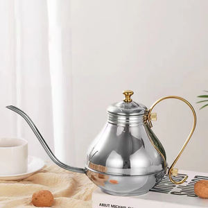 도매 아라비아 오리 주전자 에나멜 모로코 스테인레스 스틸 주입기 매직 세트 찻주전자 - Product Image 1