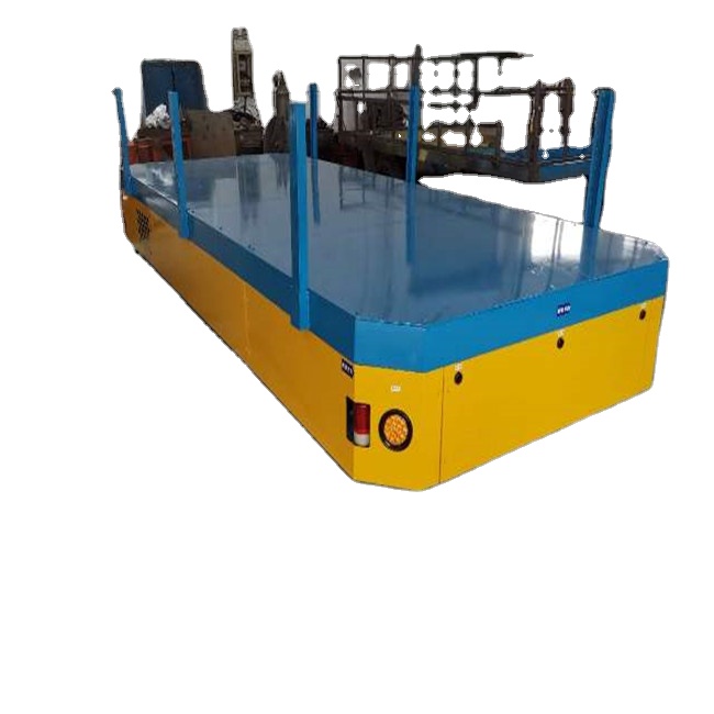 Плоская тележка для переноса железнодорожного материала