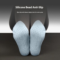 Chaussettes de yoga professionnelles en coton à haut degré pour sport et fitness danse d'intérieur Pilates antidérapant absorbant la sueur mi-longueur pour dames