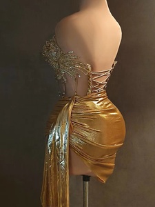 Robes brillantes sexy européennes et <span class=keywords><strong>américaines</strong></span>, tenue de scène pour groupe de filles, tenue de club de mode, costume de chanteuse féminine - Product Image 6