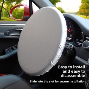 Funda para Volante de Coche H-5532, Protección Solar y Aislamiento Térmico, Apta para Todas las Estaciones - Product Image 1