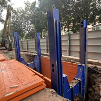 Système de soutènement modulaire en acier pour fosses Jiangsu Litewei Heavy Duty Shoring Box pour l'ingénierie civile
