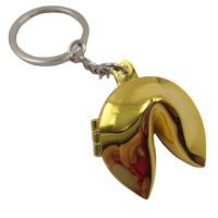 Professeur préféré Vintage cadeau mode acier inoxydable métal 3d aluminium or argent chanceux Fortune Cookie porte-clés