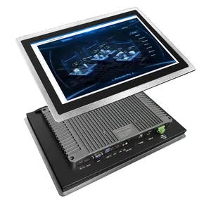 Personalization Customization 21.5 Inch Embedded Industrial Embedded All In 1 Fanless Panel Pc For Factory Workshop