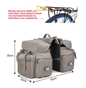 Sacs de vélo imperméables grande capacité, sacs de <span class=keywords><strong>porte</strong></span>-bagages arrière double face pour vélo de montagne et de route - Product Image 5