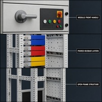 Solution d'ingénierie électrique double face certifiée ISO pour appareillage basse tension, disjoncteur de type tiroir pour alimentation principale