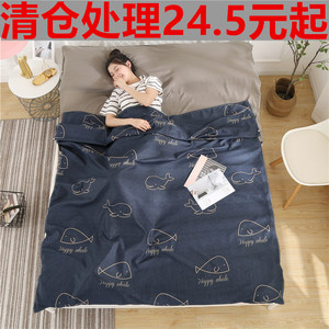 Saco de dormir portátil de tamaño doble, ultraligero, sin algodón, resistente a las manchas, funda de edredón para viajes, viajes de negocios, hoteles - Product Image 4