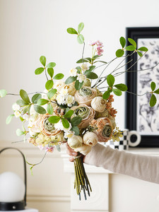 Adornos Florales de Lujo para Mesa, Ramo de Novia Artificial, Flores de <span class=keywords><strong>Seda</strong></span> para Decoración de Mesa de Boda, Decoración de Vestíbulo de Hotel - Product Image 3