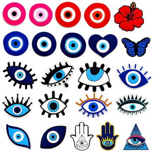 Barato personalizado ojos malvados zapatos promocionales decoración dibujos animados zapato encanto al por mayor bolsas cereza OEM decoraciones - Product Image 5