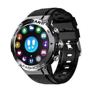 Lokmat relógio smartwatch attack 5, relógio inteligente, tela de toque completa, chamadas bt, monitoramento fitness, monitor cardíaco, para telefones