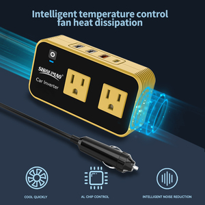 Xe biến tần 12V để Ba đầu ra sửa đổi Sine Wave 200W Ô tô chuyển đổi điện - Product Image 3