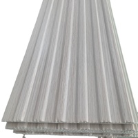 Paneles de techo de PVC de vinilo lisos para techo, película de madera para ventilación de aire Exterior impermeable de 12 pulgadas personalizada