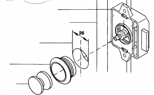 Trắng 26Mm Camper Đẩy Khóa Ngăn Kéo Chốt Nút Khóa Cho Caravan Động Cơ Biển Tủ-Cho Lưu Trữ An Toàn - Product Image 6