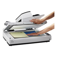 Scanner de documents à plat RC Fujitsu Fi-7700 haute vitesse avec interface USB, capteur CIS, source lumineuse CCD et application de numérisation ADF