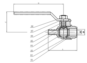 Cấp Công Nghiệp NSF Chứng Nhận 1/4 Lần Lượt 400psi Chì Miễn Phí Brass <span class=keywords><strong>Pex</strong></span> X <span class=keywords><strong>Pex</strong></span> Bóng Van Cho Ống Nước Hệ Thống Sưởi Ấm - Product Image 3