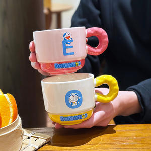 Mug en céramique Doraemon avec poignée, impression sérigraphique, produit de première qualité pour cadeau et usage quotidien - Product Image 1
