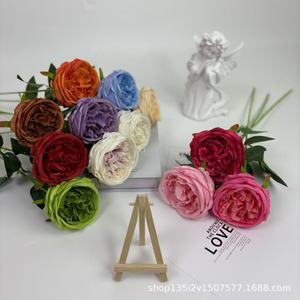 Roses artificielles en soie Austin pour décorations de mariage et décoration intérieure, style romance moderne - Product Image 2