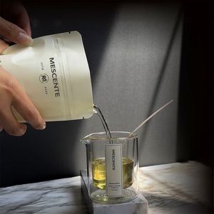 Handmade Soy Wax Candle in Glass Jar with Spout for Massage and Aromatherapy Use Floral Plant Scented Minimalist Design - Product Image 5