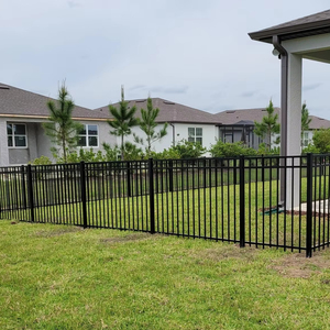 आउटडोर बाड़ों सजावटी सीमा गैल्वेनाइज्ड स्टील सीमा धातु लोहे रेलिंग यार्ड गार्डन बाड़ लगाना - Product Image 5