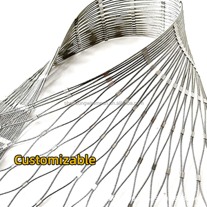 Flexible Stainless Steel Wire Rope <strong>Mesh</strong> Yard <strong>Fence</strong> Ranch Security Anti-Theft Durable Waterproof Woven <strong>Chain</strong> <strong>Link</strong> - Product Image 1