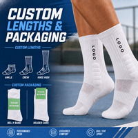 Chaussettes de sport athlétiques blanches personnalisées avec logo, faible MOQ, haute qualité, respirantes, en maille, unisexe, pour le basketball