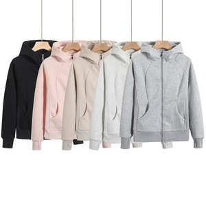 Nuovo abbigliamento sportivo con Zip caldo di alta qualità con <span class=keywords><strong>cappuccio</strong></span> Slim-Fit spesse felpe da corsa felpe da palestra per Unisex - Product Image 1