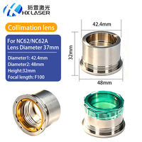 Ensemble de focalisation laser à fibre HXLASER D37 F100 F150 F200, lentille de collimation laser optique avec support pour tête laser WSX NC62 NC62A