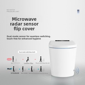 <span class=keywords><strong>WC</strong></span> intelligent avec bidet pour usage domestique, stérilisation entièrement automatique, chauffage instantané, chasse d'eau par siphon, levage du couvercle indépendant de la pression de l'eau, réservoir - Product Image 3