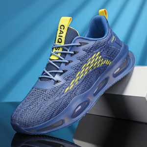 รองเท้ากีฬาผู้ชายทันสมัย ระบายอากาศได้ดี น้ำหนักเบา กันลื่น ผูกเชือก ผลิตจากผ้าฝ้าย เหมาะสำหรับเดิน วิ่ง และฝึกซ้อม - Product Image 4