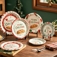 Assiettes en papier jetables blanches de qualité alimentaire pour desserts et dîners, 6 pouces, 8 pouces, 10 pouces, pour fêtes et pâtisseries