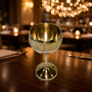 Solid Brass <b>Goblet</b> With Mother of Pearl - Product Image 1