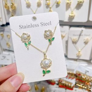 Jewellery Sets for Women Gift and Set Neckless Or <b>Earings</b> <b>Top</b>-rated Best Seller High Shine Polished Eco-friendly Plating - Product Image 2