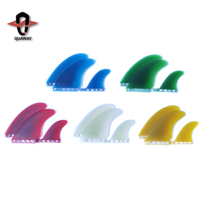 Aletas de tabla de Surf de doble Pestaña de fibra de vidrio, conjunto de tres aletas MR <span class=keywords><strong>Twin</strong></span> + estabilizador Power <span class=keywords><strong>Twin</strong></span> + remolque - Product Image 6
