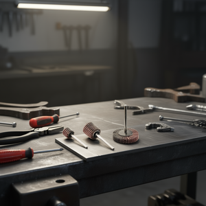 Fervi Micro Flap <b>Wheels</b> 12mm 3pcs Set For Metal Polishing <b>Grinding</b> - Product Image 3